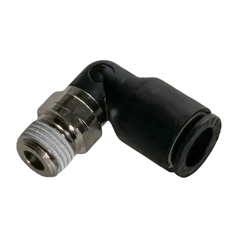 Nylon elbow fitting for tire changer, 1/8’’ NPT x 8mm connector part