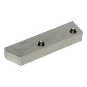 Rectangular metal block with threaded holes for Coats Tire Changer Pedal Stop 85608197