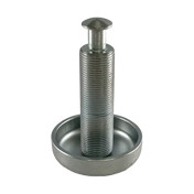 Threaded metal leveling foot with domed top for Coats Tire Changer Swing-Arm Adjusting Knob