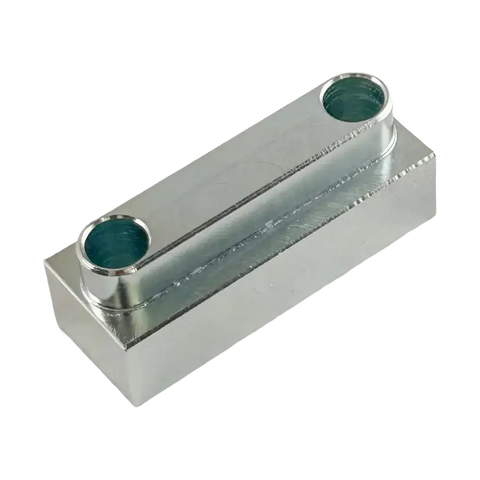 Metal swing arm lock block with cylindrical holes for X-Models Tire Changer Coats OEM lock