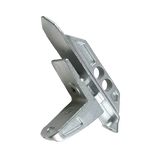 Silver adjustable glass shelf bracket for Coats OEM Grip Max with standard external clamping