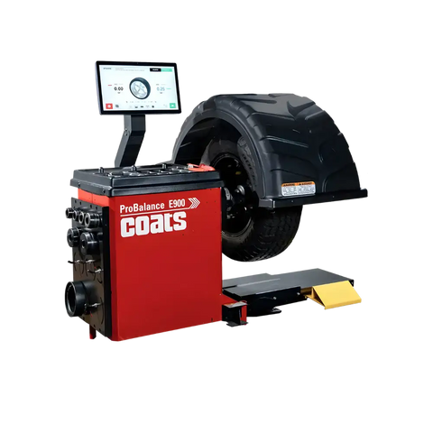 Coats ProBalance E900 direct drive wheel balancer with pin plate set