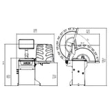 Coats RC-450 compact wheel balancer with small footprint for mobile tire work