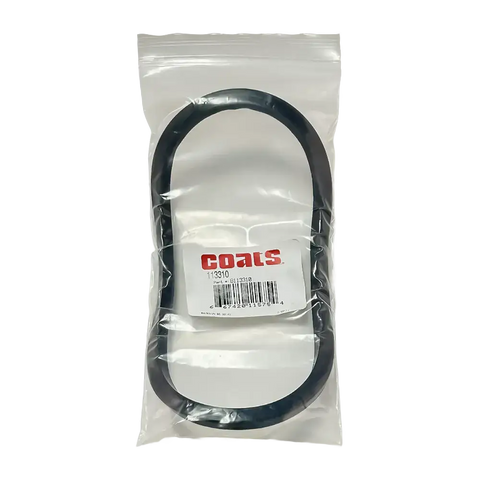 Black rubber drive belt in clear packaging for Coats Replacement Rubber Lip for XL Pressure Drum