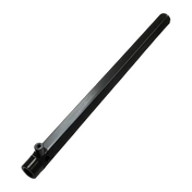 Black square-bar linear rail with cylindrical end fitting for Corghi OEM upper tool holder