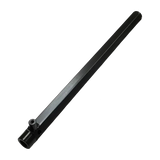 Black square-bar linear rail with cylindrical end fitting for Corghi OEM upper tool holder