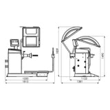 Corghi HD Service Pro Truck 150 Balancer - 0-21900025/39 -