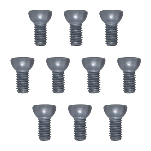 Pack of 8 polished silver dome head Dill screws for extreme conditions