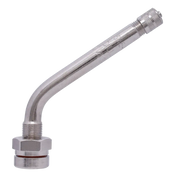 Dill DV-545D-55 TPMS clamp-in valve stem with angled stainless steel elbow
