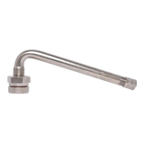 Curved stainless steel clamp-in TPMS Dill DV-546G valve for .390’’ hole