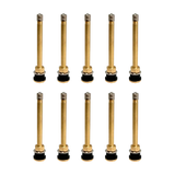 Dill DV-572 large bore TPMS valve stem with gold stems and black seals