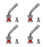 Dill DV553C-WS stainless steel dental handpiece with red rubber dam tip and secure screw-mount valve hole design