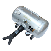 Gaither GB-38L3 Bead Booster silver 38L air compressor with rapid air release