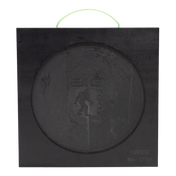 Black Gaither BIG FOOT 50-ton capacity jack plate with non-skid manhole design