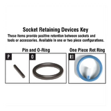 Blue GP Budd impact socket for budd-style truck wheels outer cap nuts