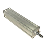 Silver aluminum clamping cylinder with black handle for Hofmann Monty tire changers