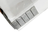 Hofmann 5g steel low profile roll style wheel weights in row