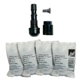 HUF RDV026 Black TPMS Clamp-In Valve Kit 43mm - 4 Kits -