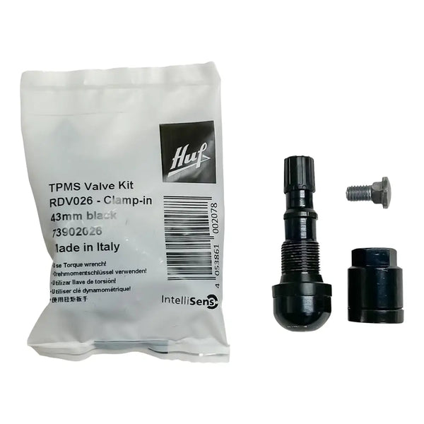 HUF RDV026 Black TPMS ClampIn Valve Kit, 43 All Tire Supply