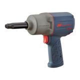 Blue and gray Ingersoll Rand 2235QTiMAX titanium hammer case impact wrench with red accents
