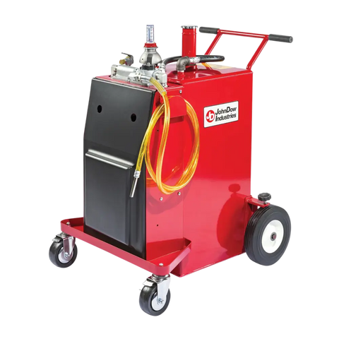 JohnDow Pro 30 Plus steel air operated gas caddy with red hydraulic oil machine