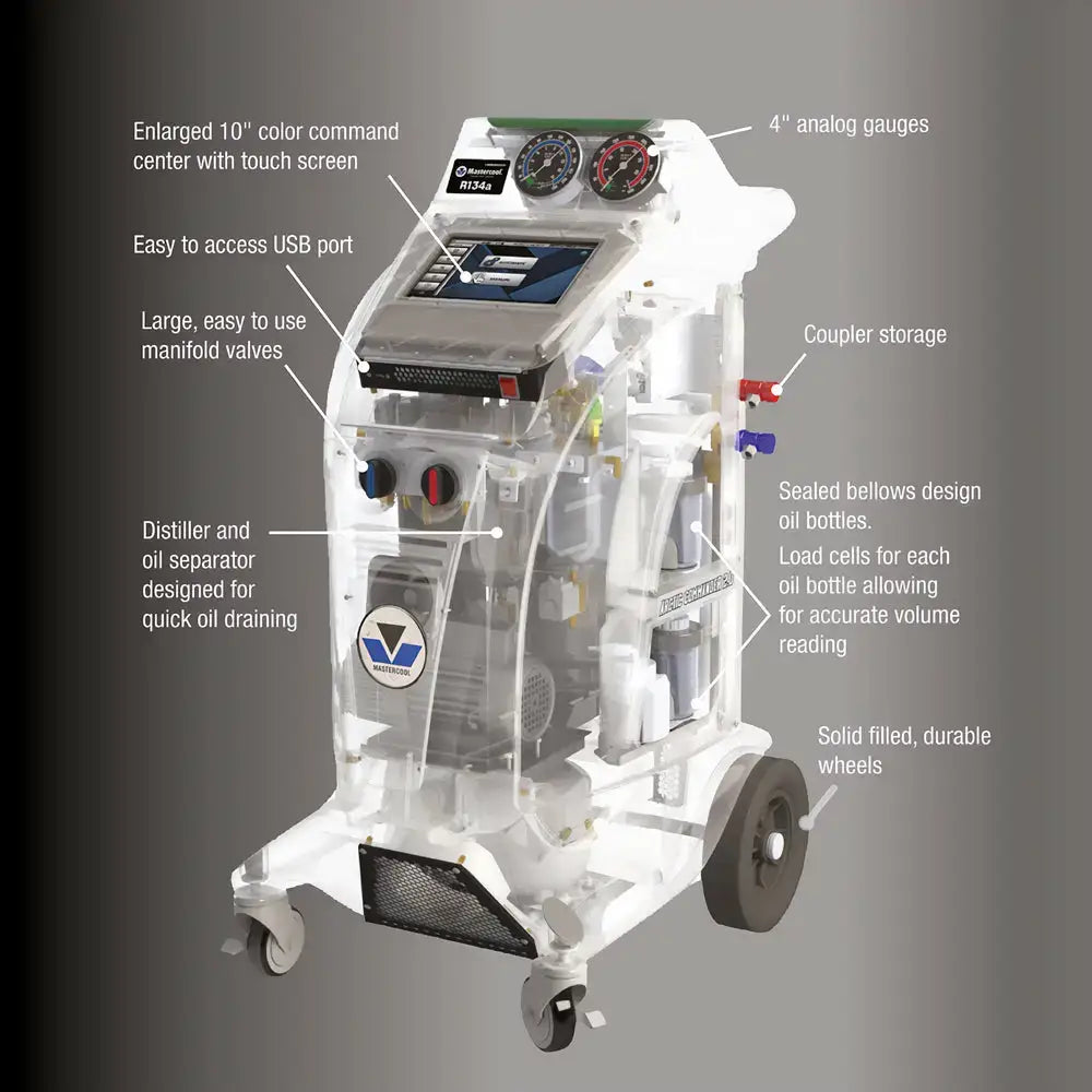 Mastercool Kit-3A R134a/R1234yf/Hybrid R/R/R Machine – All Tire Supply