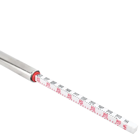 Pencil-Style Tire Pressure Gauge 10-120 PSI – Dual Head Air Meter For Cars & Trucks, Silver