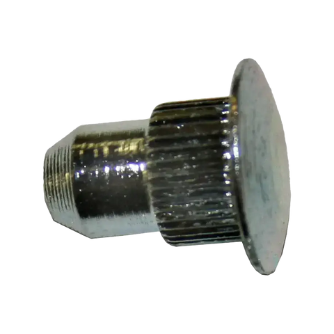 Shiny metal threaded guide pin with wide flat head for Cadillac GM Northstar alignment