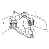 Car suspension system diagram with guide pin for Northstar Alignment Cam Guide Pin GM Truck