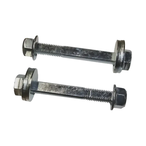 Silver cam bolt kit with washers and nuts for Dodge Truck pinion angle adjustment