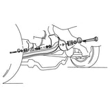 Car suspension diagram showing cam bolt for ford f150 in Northstar Front Cam Bolt Kit