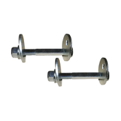 Silver cam bolts with washers for Northstar Front Camber/Caster adjustment on a 1997 Ford F-150