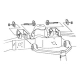 Diagram of Vehicle suspension components showing Northstar Front Camber/Caster Cam Bolt for Ford Explorer Sport Trac