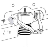 Vehicle suspension system with Northstar Front Camber Caster Quick Cam Kit for GM Van