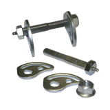 Metal bolts and washers from Northstar front greaseable bolt kit with quick cams for GM truck