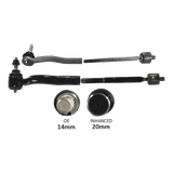 Automotive steering linkage components featuring outer tie rod and tie rod end for Ford Bronco