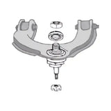 Car suspension control arm with ball joint for GM 2007-13, includes hardware