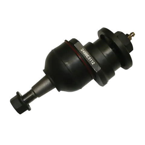 Black ball joint with threaded stud for GM trucks, compatible with grease gun fitting