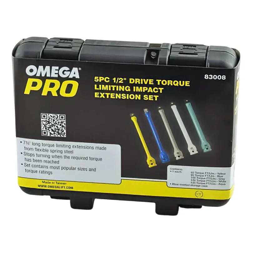 5pc Torque Limiting Extension Bar Set 65, 80, 100, 120, 140 ft-lb 1/2 in. Drive
