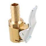 PCL CO8H72 single clip-on air chuck with brass silver hose end connector