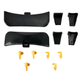 Black plastic eyewear parts with yellow clips in Ranger Wheel Protection Kit for tire changers