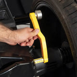 Yellow tool with roller and tape for automotive, fits Ranger LS43B laser wheel balancer