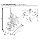 Ranger R76ATR Tilt - Back Tire Changer w/ Power Assist