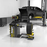 Ranger RWL175 with black yellow DST30px tire balancer, mounted tire, bolt flange kit