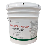 White bucket of Rema 1 Gal Wear Repair Compound with Hardener for Cold Vulcanizing
