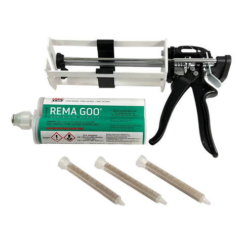 Caulking gun and Rema GOO cartridge for conveyor belt repair in Belt Repair Kit