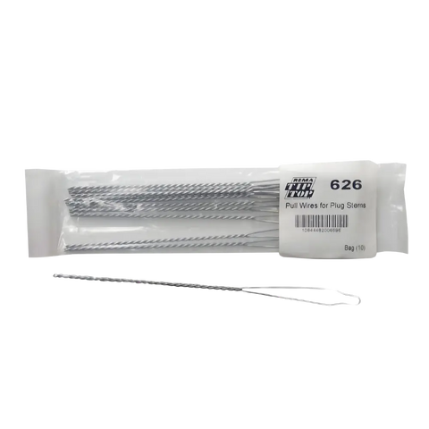 Silver Rema pull wires in clear packaging for easy insertion in RS-6, RS-8, RS-10 temporary repair units, 10/box