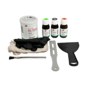 Resin repair kit with tools for conveyor belt repair Rema RG 7000 rema goo kit