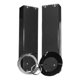 Dark rectangular columns with coiled cables for SPOA10 asymmetric lift extension