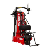 Red Rotary R1250 Leverless Tire Changer with mounted tire for R1200 changing tasks
